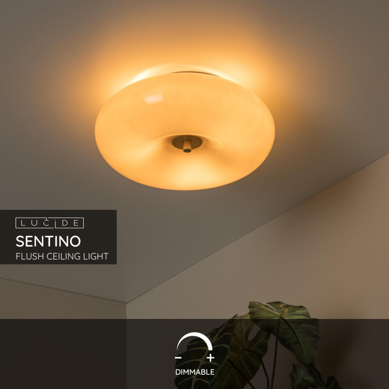 Lucide SENTINO - Zapustené stropné svietidlo - Ø 30 cm - 3xG9 - Taupe